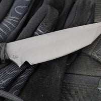 Strider Knives Fixed Blade- Tanto Edge- Black Cord- Black D2 Blade
