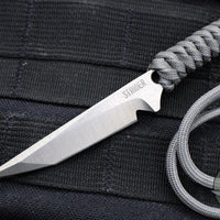 Strider Knives Mini Fighter Fixed Blade- Tanto Edge- Grey Cord "MINIF"