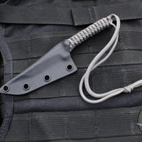 Strider Knives Mini Fighter Fixed Blade- Tanto Edge- Grey Cord "MINIF"