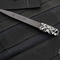Strider Steel Slender Nail with White/Black Cord- Black Oxide CTS-XHP Stamped -BW6