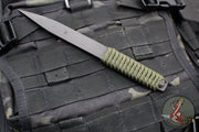 Large Strider Steel Nail with Green Cord- Black Oxide 3V Stamped