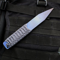 Strider Titanium Nail - FATTY- Blue Anodized- Grey Cord