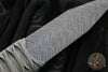 Strider Nail- Titanium- Blued And Zig Zag Flamed- Grey Cord ZIG1