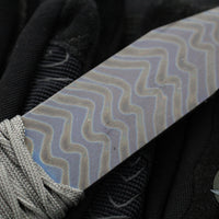 Strider Nail- Titanium- Blued And Zig Zag Flamed- Grey Cord ZIG1