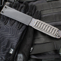 Strider Nail- Titanium- Blued And Zig Zag Flamed- Grey Cord ZIG1