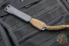 Strider Flamed Titanium Nail -  Push Dagger Configuration- Long Brown Cord p9