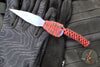 Strider Titanium Nail - Push Dagger Configuration- Blued Finish- Red/Black Cord "RBC8"