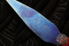 Strider Titanium Nail - Push Dagger Configuration- Blued Finish- Red/Black Cord "RBC8"