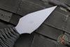 Strider Blue Anodized Titanium Nail -  Push Dagger Configuration- Black Cord