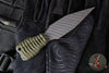Strider Flamed Titanium Nail -  Push Dagger Configuration- Green Cord