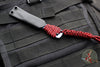 Strider Titanium Nail - Push Dagger Configuration- Blued Finish- Red/Black Cord (RB8)