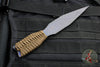 Strider Flamed Titanium Nail -  Push Dagger Arrow Configuration- Brown Cord