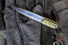 Strider Nail- Titanium- Flamed And Blued- Green Cord "nail1"