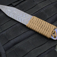 Strider Nail- Fatty- Titanium- Flamed- Brown Cord "FATTY2"