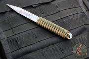 Strider Flamed Titanium Nail- Green/Tan Cord