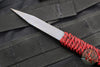 Strider Titanium Nail - Blue Anodized And Flamed- Red/Black Cord RB3