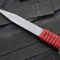 Strider Titanium Nail - Blue Anodized And Flamed- Red/Black Cord RB3