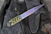 Strider Nail- Titanium- Flamed And Blued- Green Cord "nail1"