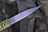 Strider Nail- Titanium- Flamed And Blued- Green Cord "nail1"