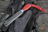 Strider Titanium Nail - Push Dagger Configuration- Blued Finish- Red/Black Cord "RBC8"