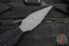 Strider Flamed Titanium Nail -  Push Dagger Configuration- Black Cord