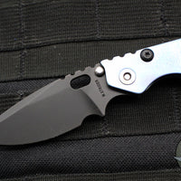 Mick Strider Knives PT - Gen 3- Blue/Purple Anodized Titanium Handle- Black Magnacut Blade- Black Hardware