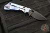 Mick Strider Knives PT - Gen 3- Blue/Purple Anodized Titanium Handle- Black Magnacut Blade- Black Hardware