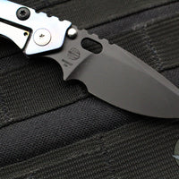 Mick Strider Knives PT - Gen 3- Blue/Purple Anodized Titanium Handle- Black Magnacut Blade- Black Hardware