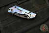 Mick Strider Knives PT - Gen 3- Blue/Purple Anodized Titanium Handle- Black Magnacut Blade- Black Hardware
