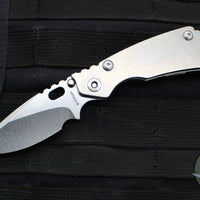 Mick Strider Knives PT Gen 3- Drop Point- Stonewash Finished Ti and Blade