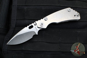 Mick Strider Knives PT Gen 3- Drop Point- Stonewash Finished Ti and Blade