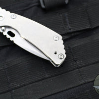 Mick Strider Knives PT Gen 3- Drop Point- Stonewash Finished Ti and Blade