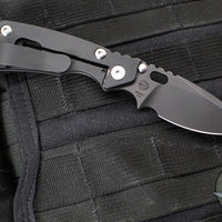 Mick Strider Knives PT Gen 3- "PerT-E"- Drop Point- Black Finished Titanium Handle- Black Finished Magnacut Steel Blade