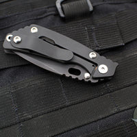 Mick Strider Knives PT Gen 3- "PerT-E"- Drop Point- Black Finished Titanium Handle- Black Finished Magnacut Steel Blade