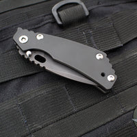 Mick Strider Knives PT Gen 3- "PerT-E"- Drop Point- Black Finished Titanium Handle- Black Finished Magnacut Steel Blade