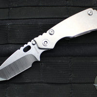 Mick Strider Knives PT Gen 3- Tanto Edge- Stonewash Finished Ti and Blade