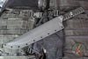 Strider Knives Short Sword- Bastinelli Wrapped- Starlingear Menuki- Black Blade