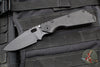 Strider SMF Folder- Drop Point- Black Textured G-10 And Flamed Titanium- Black Finished Magnacut Blade