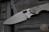 Strider SMF Folder- Drop Point- Black Textured G-10 And Flamed Titanium- Black Finished Magnacut Blade