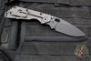 Strider SMF Folder- Drop Point- Black Textured G-10 And Flamed Titanium- Black Finished Magnacut Blade