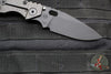 Strider SMF Folder- Drop Point- Black Textured G-10 And Flamed Titanium- Black Finished Magnacut Blade