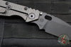 Strider SMF Folder- Drop Point- Black Textured G-10 And Flamed Titanium- Black Finished Magnacut Blade