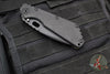 Strider SMF Folder- Drop Point- Black Textured G-10 And Flamed Titanium- Black Finished Magnacut Blade