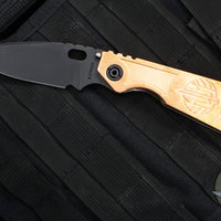 Strider SMF Folder- Drop Point- Copper Top/Anodized Titanium Handle- Black Magnacut Blade