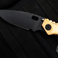 Strider SMF Folder- Drop Point- Copper Top/Anodized Titanium Handle- Black Magnacut Blade