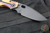 Strider SMF Folder- Drop Point- Copper Top/Anodized Titanium Handle- Black Magnacut Blade