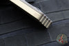 Strider SMF Folder- Drop Point-  Bronzed Aluminum Gunner Grip - Flamed Lock Side- Black Finished Blade