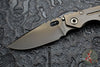 Mick Strider Performance Series SMF Folder- Slotted DLC Gunmetal Grey Finished Titanium Handle- Magnacut DLC Gunmetal Blade