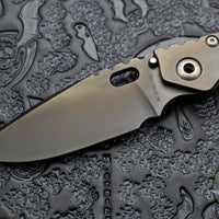 Mick Strider Performance Series SMF Folder- Slotted DLC Gunmetal Grey Finished Titanium Handle- Magnacut DLC Gunmetal Blade