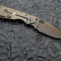 Mick Strider Performance Series SMF Folder- Slotted DLC Gunmetal Grey Finished Titanium Handle- Magnacut DLC Gunmetal Blade